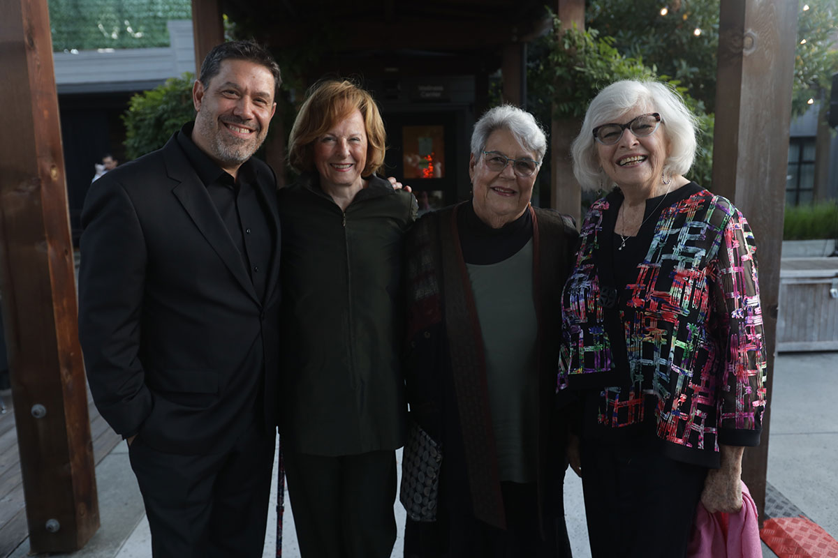 Christian Mills, Dir. of Fund Development, Liz Sutherland-Riney, Debbie Mills, and Lynn Woolsey