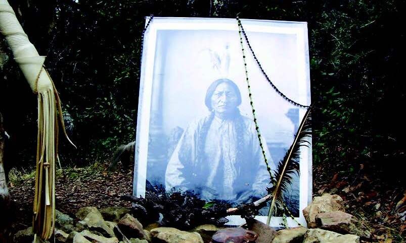An image of a black and white photograph of Sitting Bull