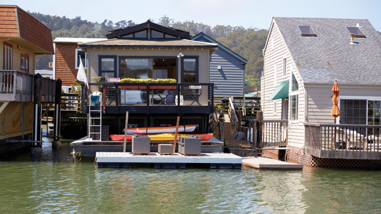 Bruce Thomas' Sausalito houseboat