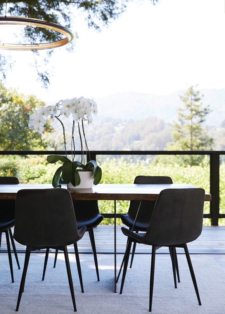 Mill Valley home renovation offers dining with a view.