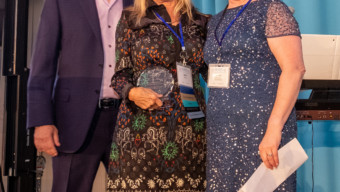 Janet Weiner Accepts Award
