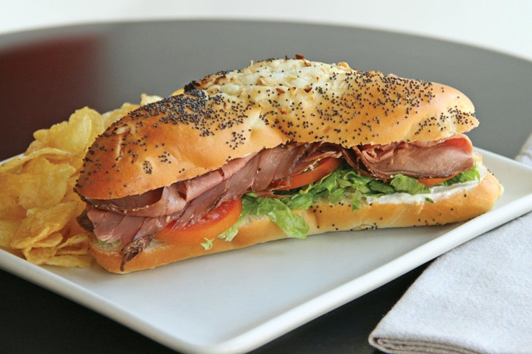 DG Cafe San Anselmo, roast beef sandwich