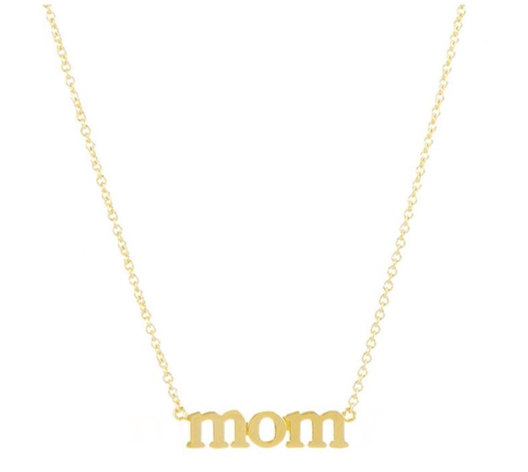 Jennifer Meyer Mom Yellow Gold Necklace