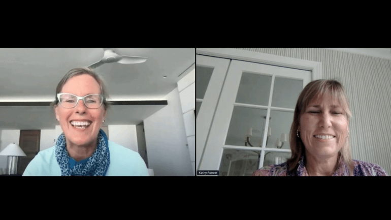 Susan Noyes and Kathy Roeser women on the rise 2021