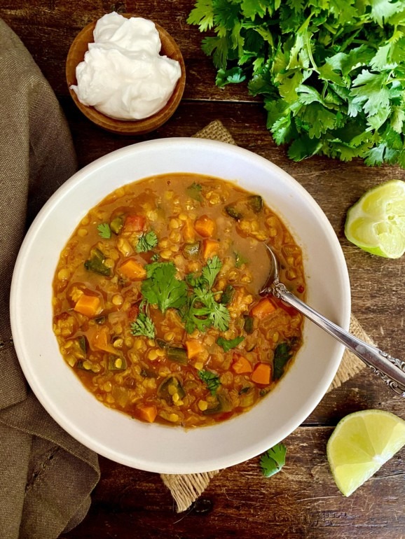 curried red lentil soup