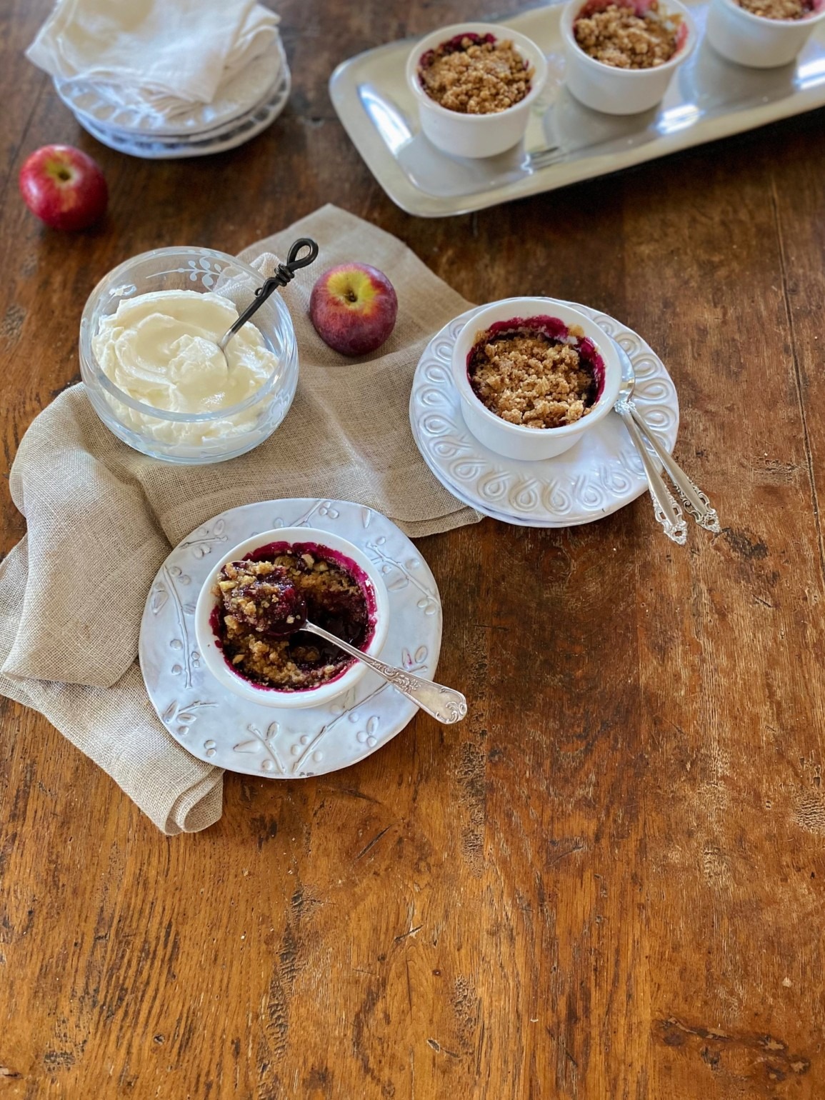 thanksgiving fruit crisp