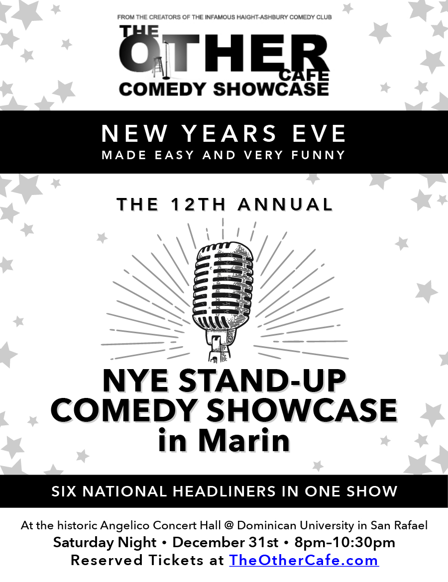 12th Annual New Years Eve Stand-up Comedy Showcase in Marin - Marin Magazine