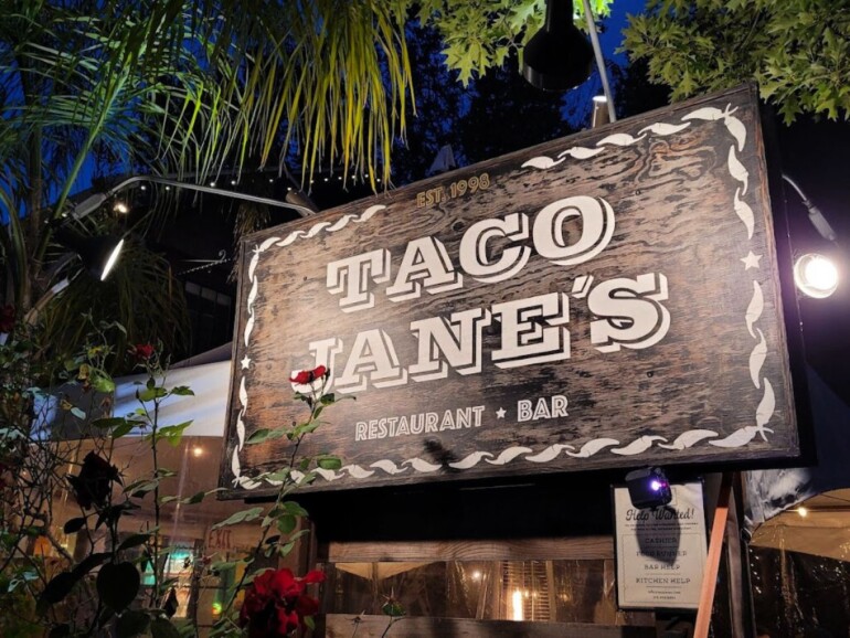 Taco Jane's sign