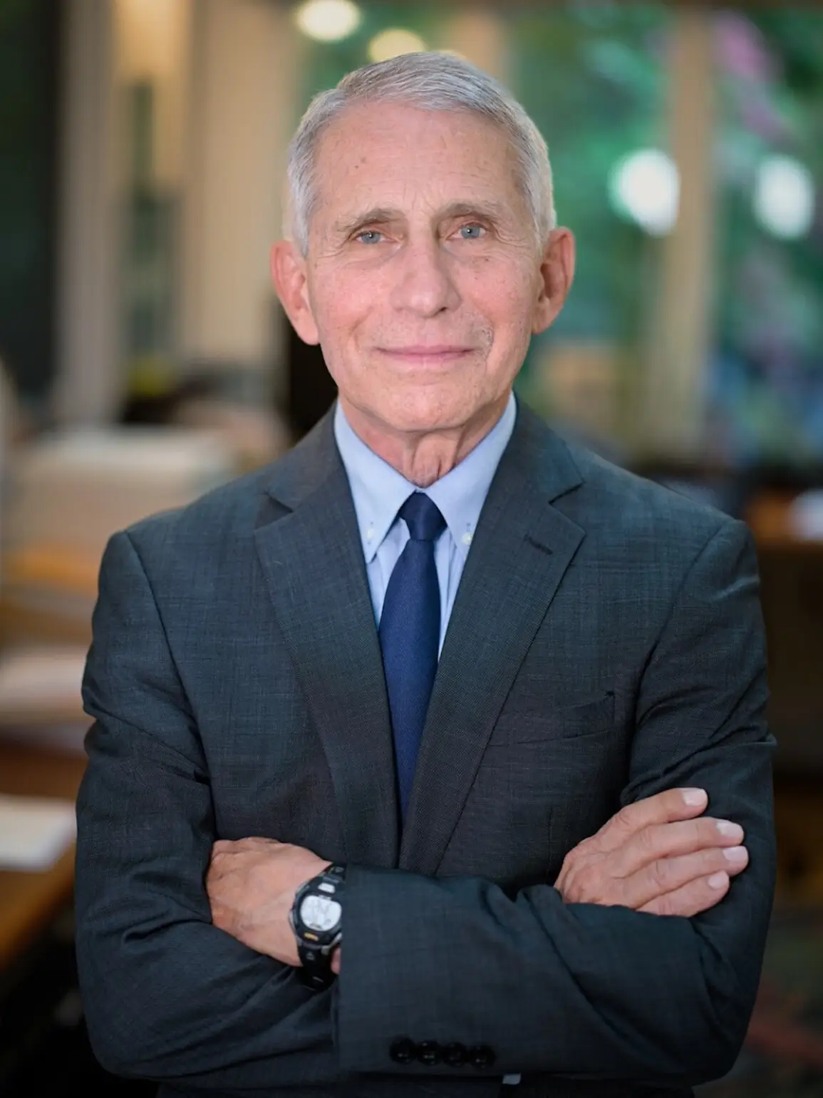 Dr. Anthony Fauci poses in preparation for June event at Book Passage in Marin County