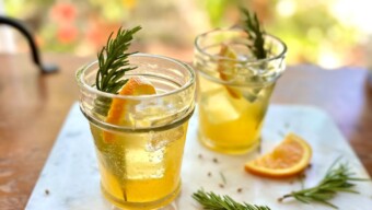 Orange, Cardamom, and Rosemary Shrub