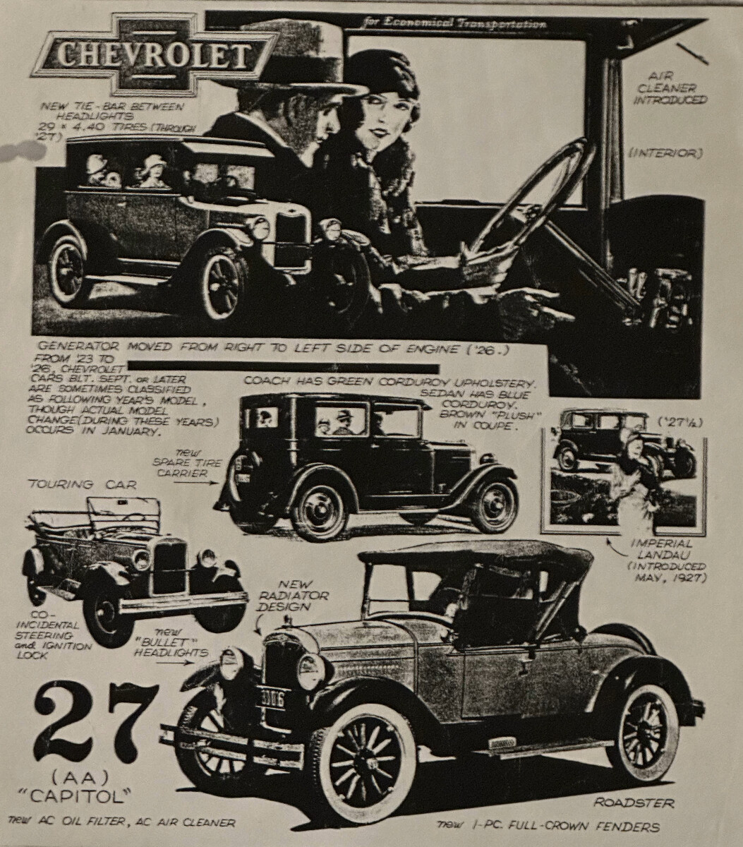'27 Chevy Roadster ad