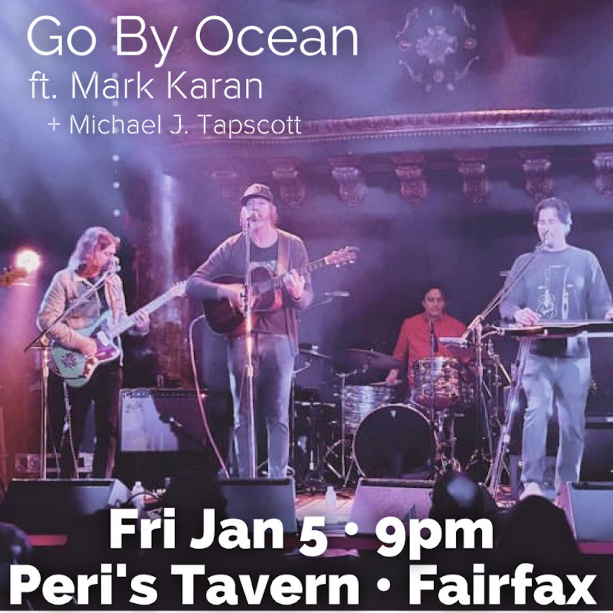 Go By Ocean Band Live Music Marin January