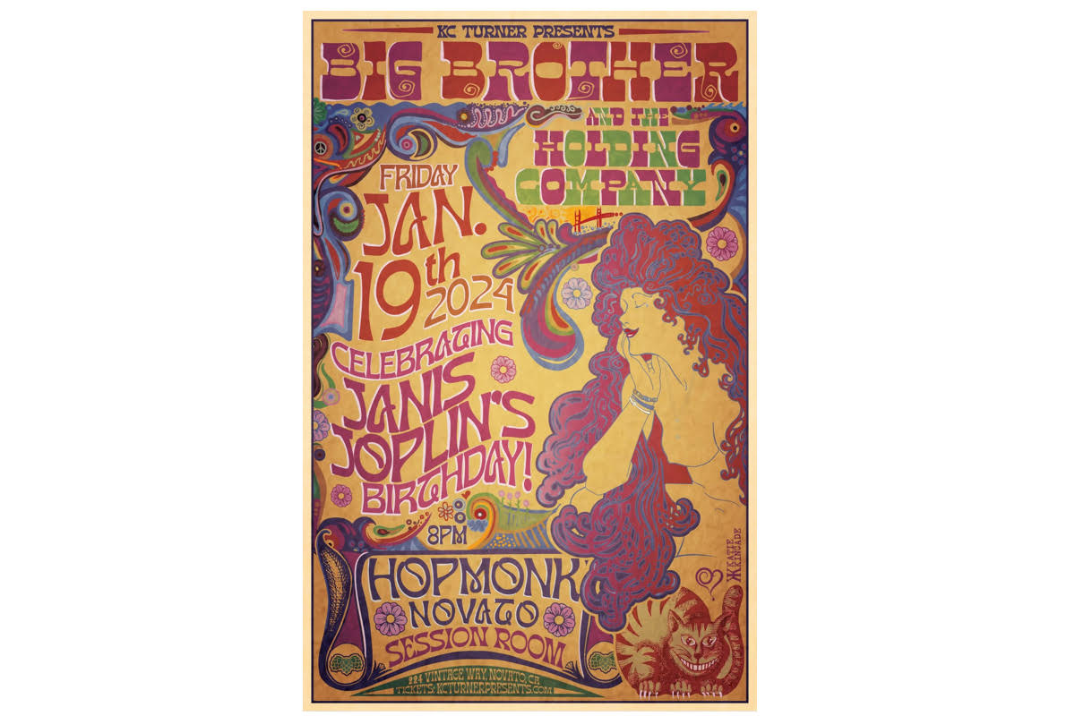 Big Brother and the Holding Company Novato HopMonk Live Music Poster