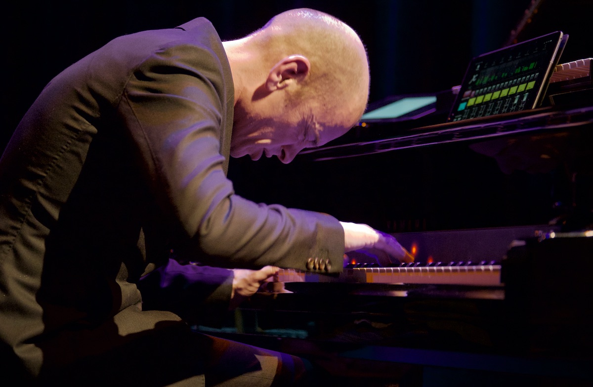 Tord Gustavsen bends over the keys of a piano, coming to play live music in Marin this March. 