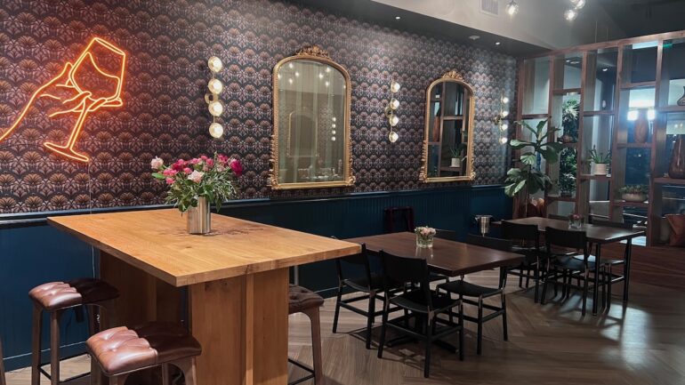 Interior of Mog Asu WIne Bar in Tiburon