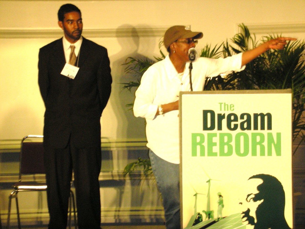 Afeni Shakur with the ED of the Tupac Amaru Shakur Foundation