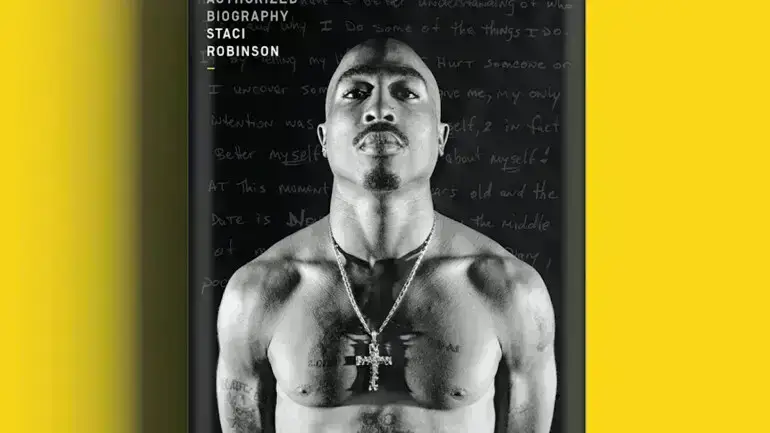 Book cover for Tupac Shakur: The Authorized Biography, written by Marin resident Staci Robinson