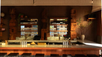 Interior of Wine Bar Voygage