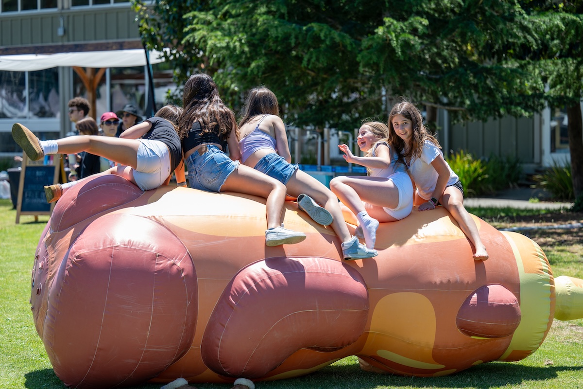 Kids playing at Mill Valley Music Festival