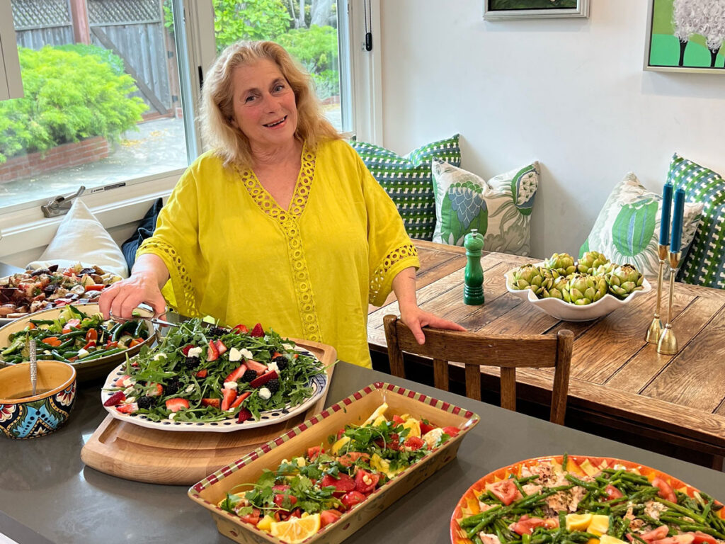 Stacy Scott of Stacy Scott catering with dishes