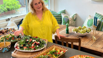 Stacy Scott of Stacy Scott catering with dishes