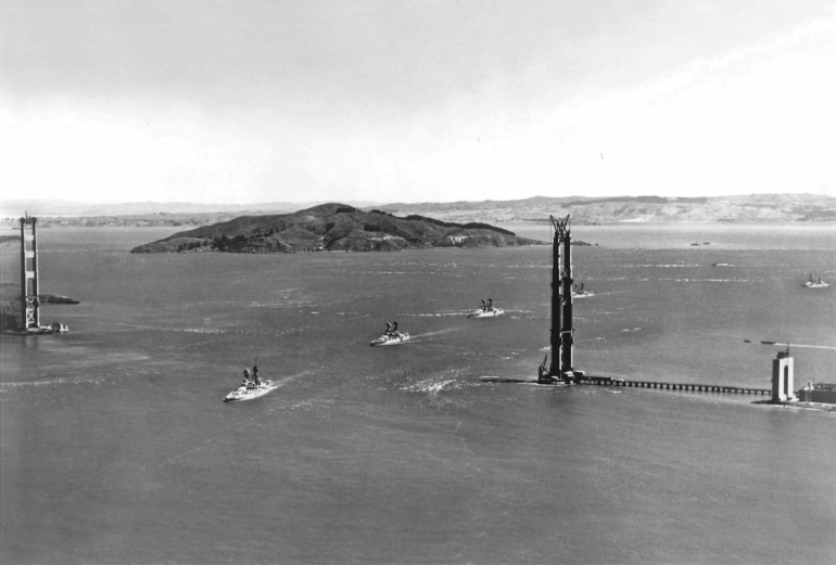 Pacific Fleet Under Bridge