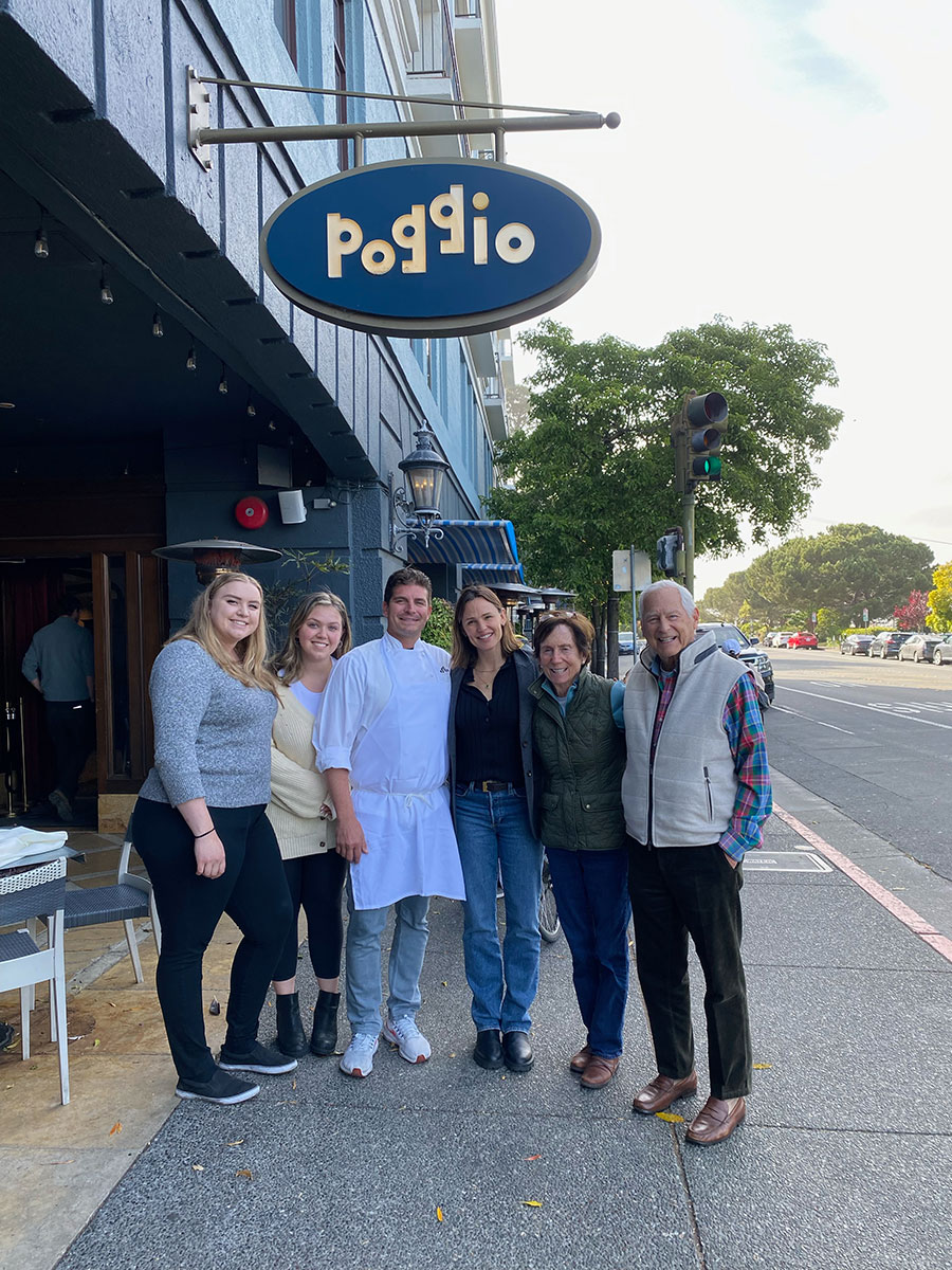 Larry Mindel & restaurant Poggio team