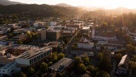 San Rafael downtown skyline.