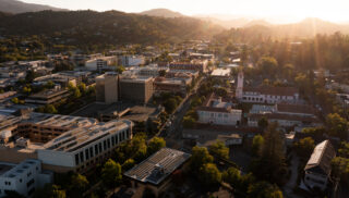 San Rafael downtown skyline.