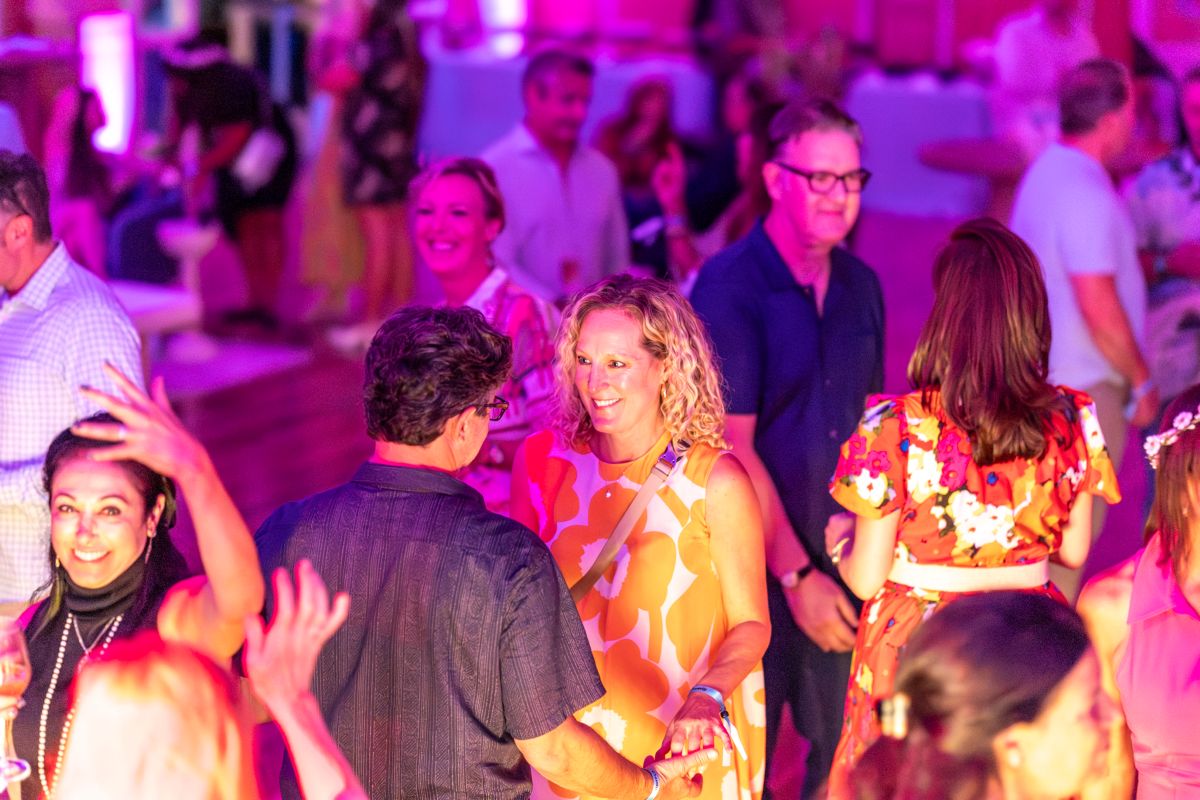 Couple dancing together among a lively crowd at Marin’s Best of the County 2025.