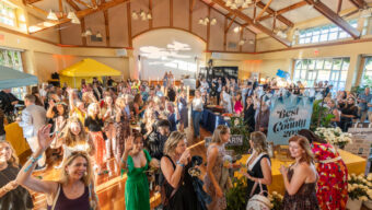 Crowd enjoying Marin Magazine’s 2025 Best of the County Bash in Mill Valley.