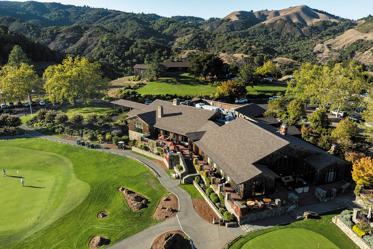 Aerial of Event Venue the Meadow Club