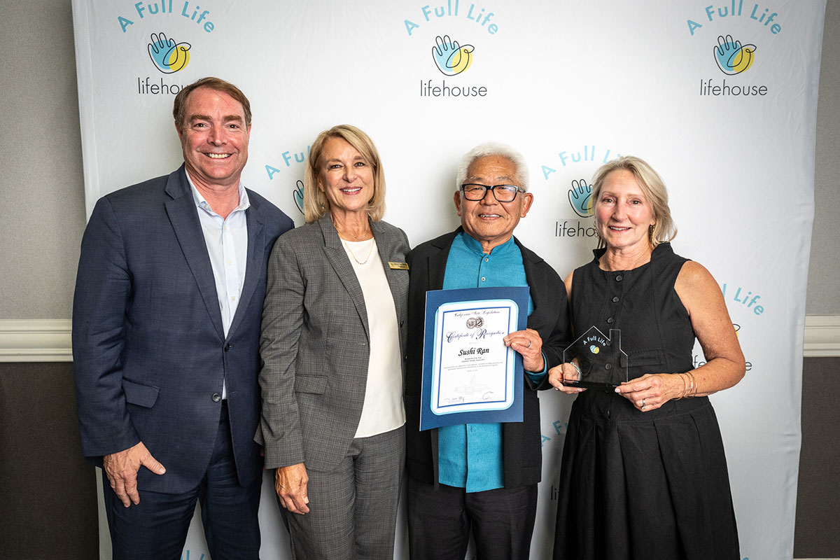Assemblymember Damon Connolly, Nancy Dow Moody (President &amp; CEO), Yoshi Tome (Sushi Ran), Suzie Buchholz