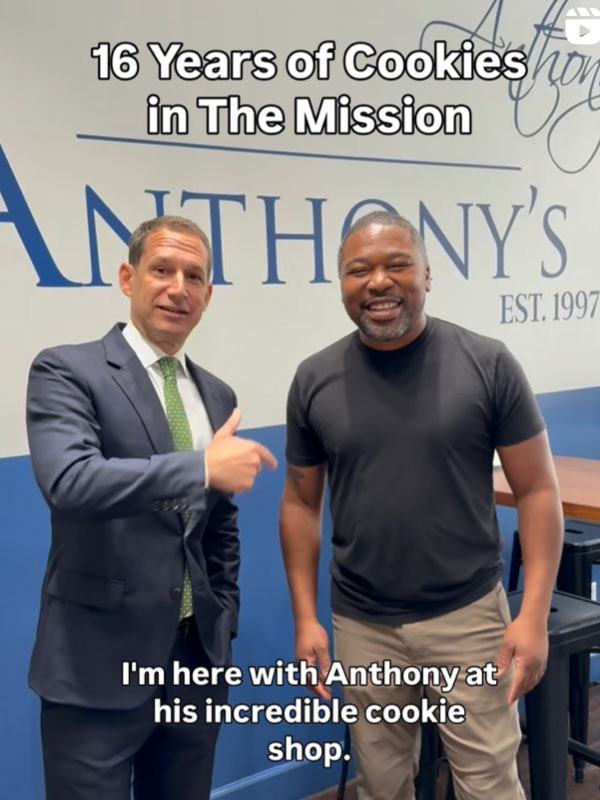 Daniel Lurie and Anthony