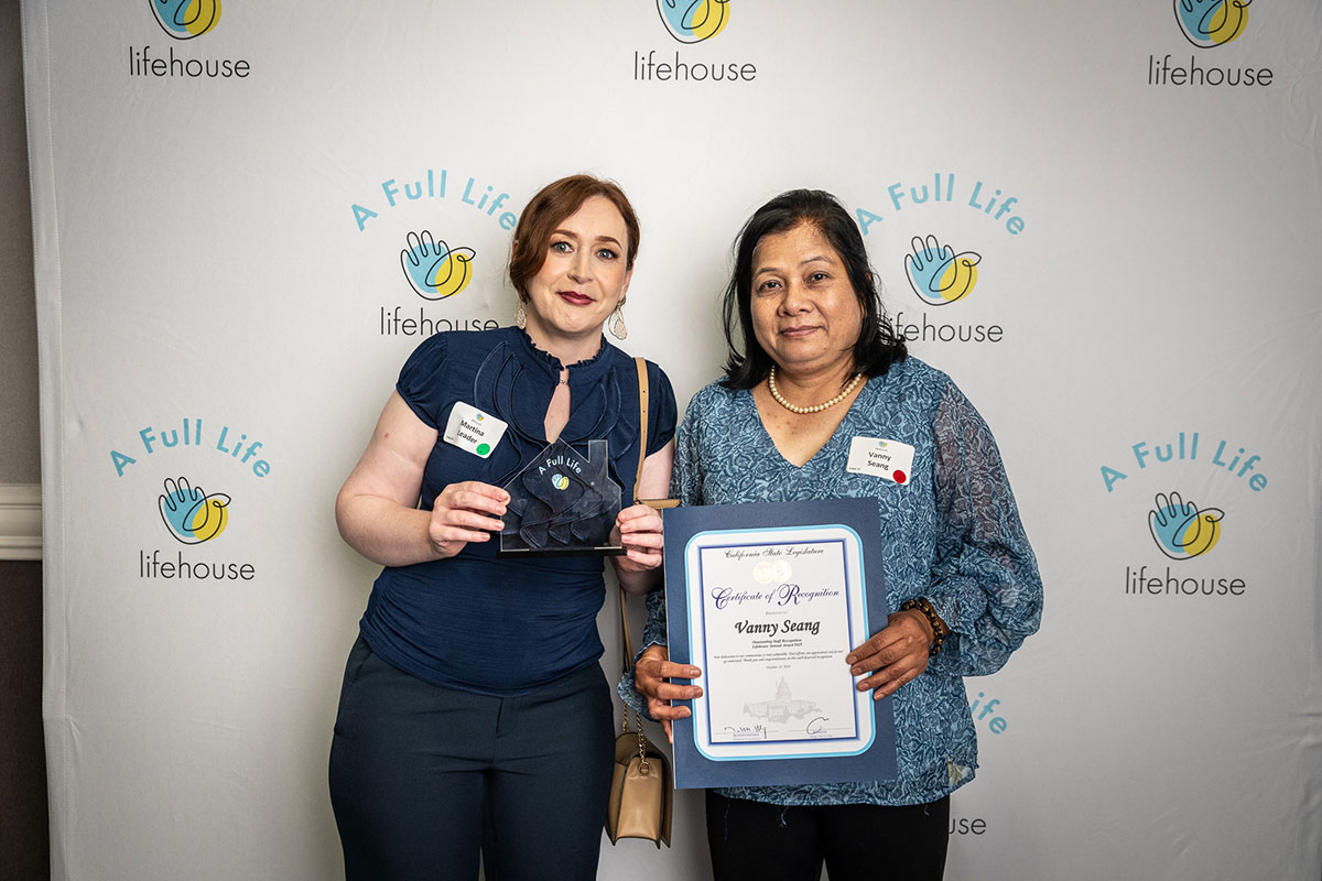 Martina Leader (Director of Programs &amp; Operations), Vanny Seang (Outstanding Staff )