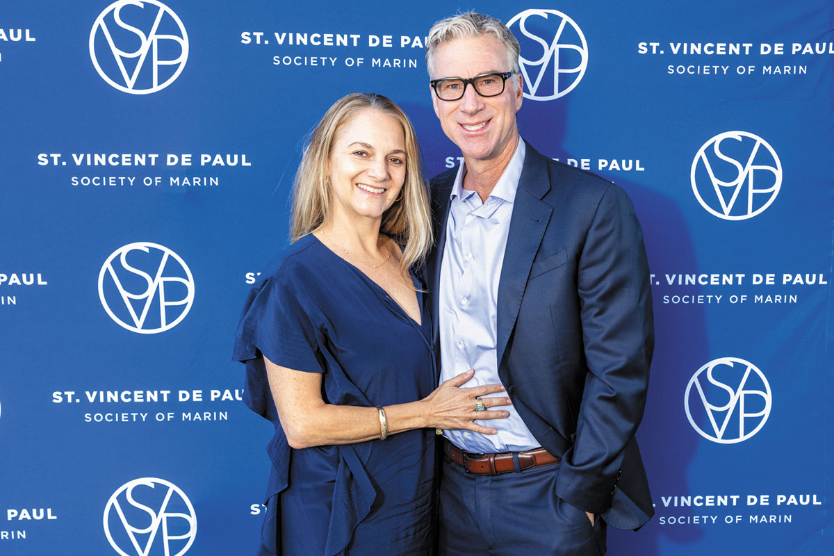 Melissa Ferst of Sponsor International Orange with David Ferst