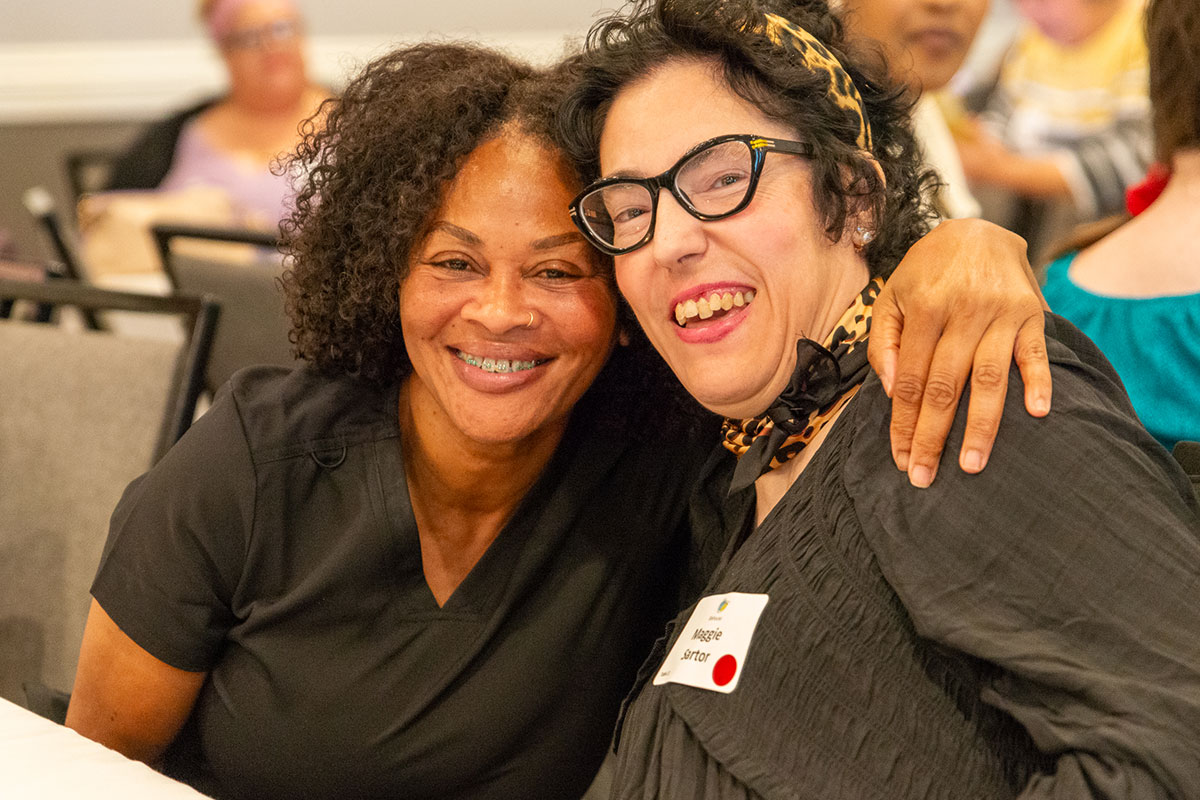 Yolanda Amos (Direct Support Professional), Maggie Sartor (Supported by Lifehouse)