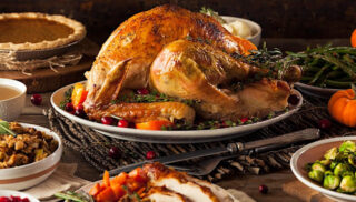 Turkey dinner at Cavallo point