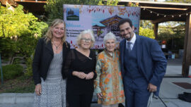 Chairs, Vera Meislin, Betsey Cutler, Claire McAuliffe with Kyle Ruth-Islas, CEO