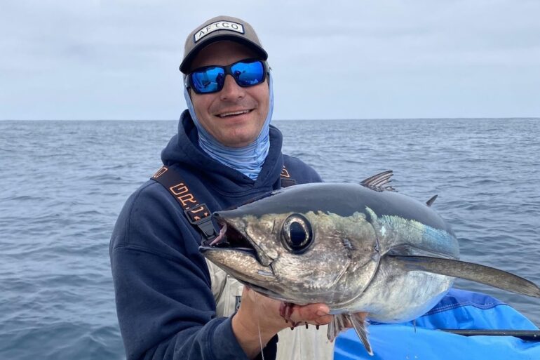 Man holding fish