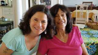 Mindy Uhrlaub and her mother