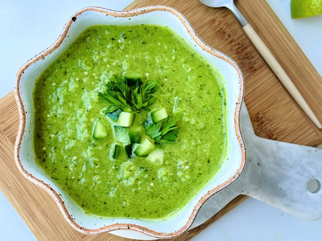 Green on Green Gazpacho