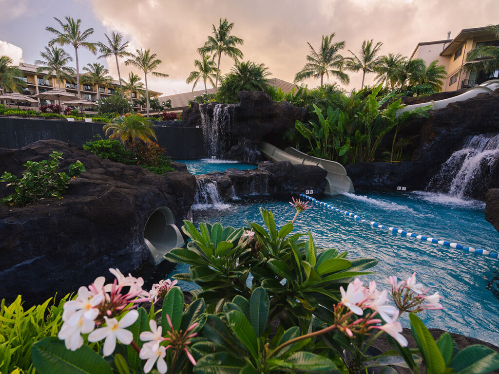 Koloa Landing Resort's Main Pool (Waterslides)