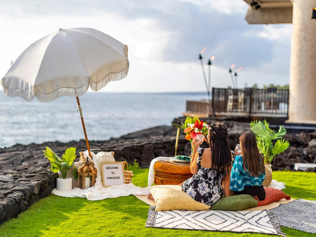 Outrigger Kona Resort and SPA Dining Sunset Picnic