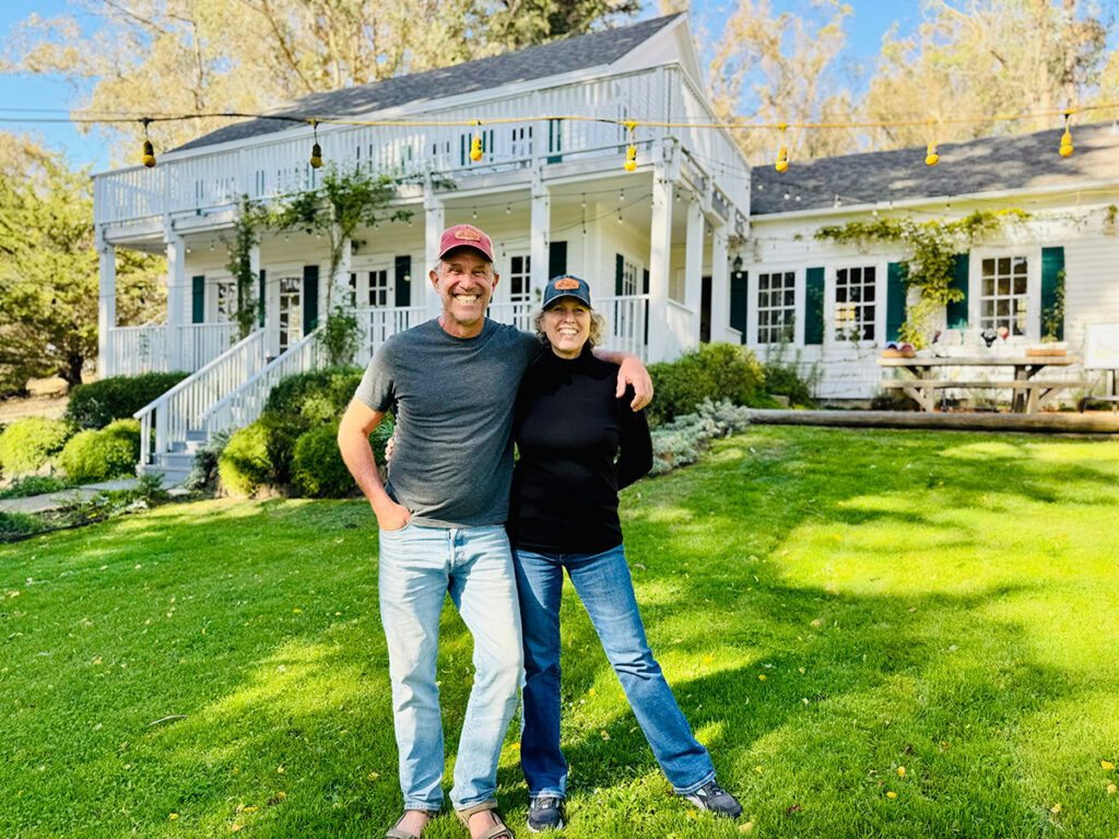 Vivien Straus with her brother Michael Straus