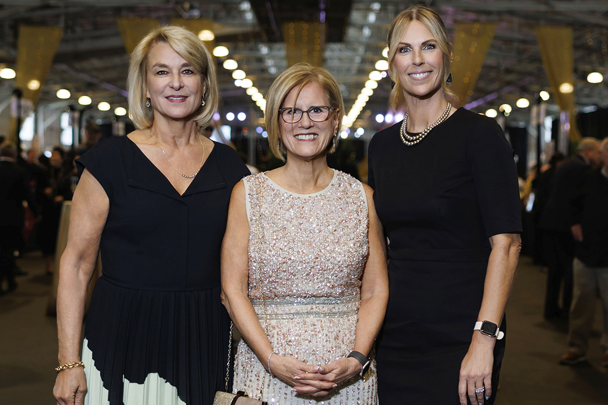 Nancy Dow Moody (President & CEO), Ann Elias (Cheif Development Officer), Amy Gutierrez (Emcee)