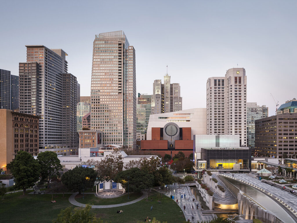 SFMOMA, view from Yerba Buena Gardens
