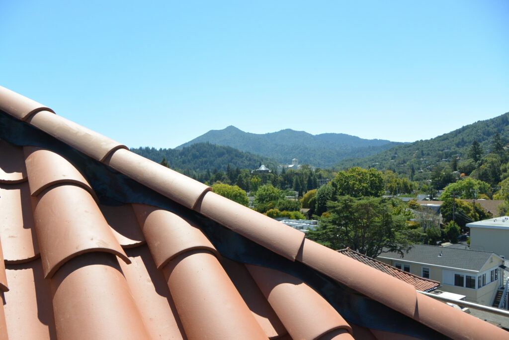 A tile roof