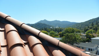 A tile roof