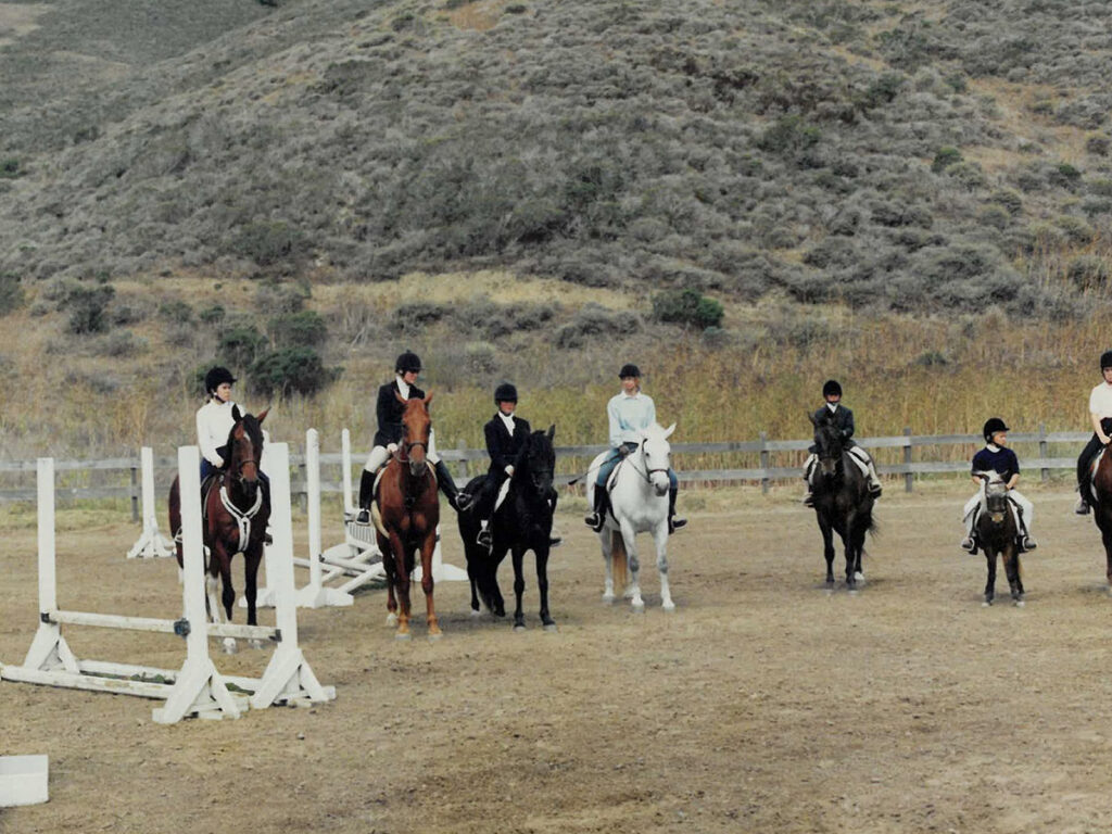 Lining Up For Ribbons At Miwok Horse Show